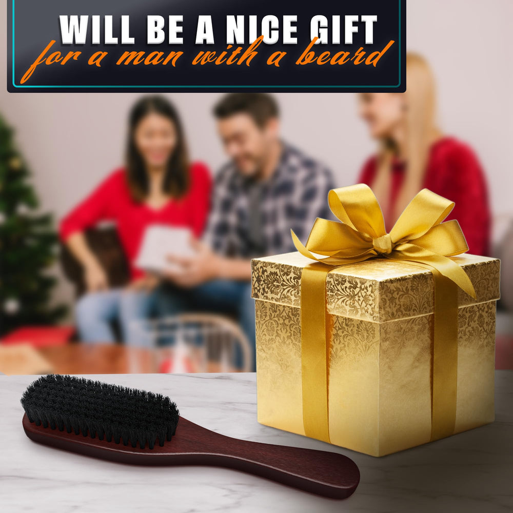Brosse LIBERHAUS poignée bois, usage quotidien et routine barbe facilitée.