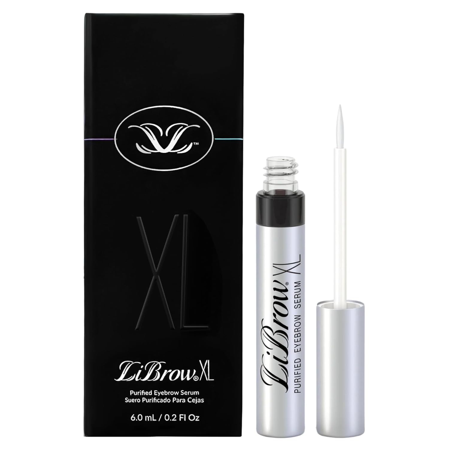 Sérum LiBrow appliqué sur l’arc des sourcils pour un aspect plus dense et pigmenté
