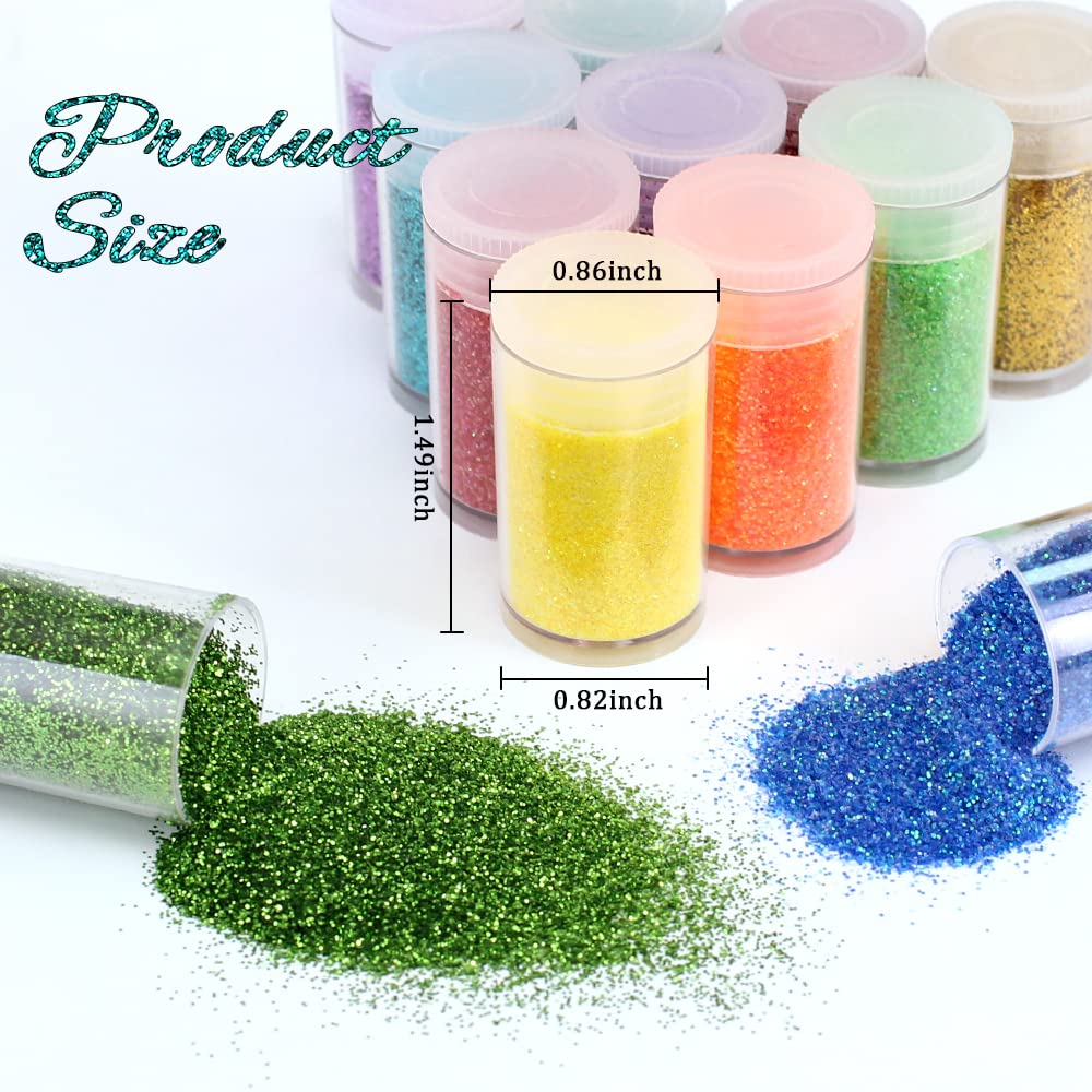 Licool Glitter emballage pratique avec 7 bouteilles transparentes