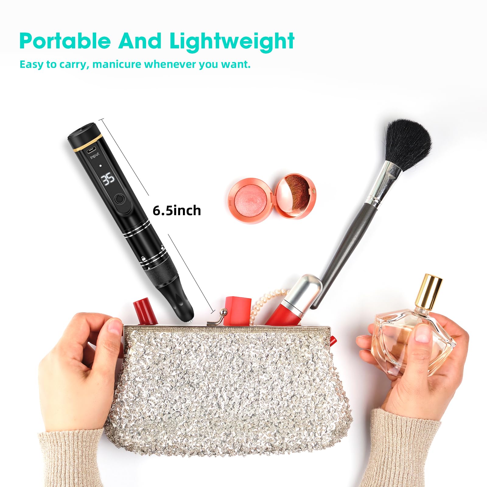 LIERKISS E-File batterie rechargeable offrant une autonomie étendue.