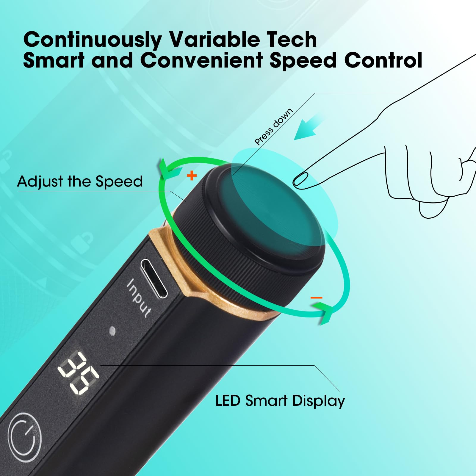 LIERKISS E-File mode gauche/droite pour utilisation ambidextre confortable.