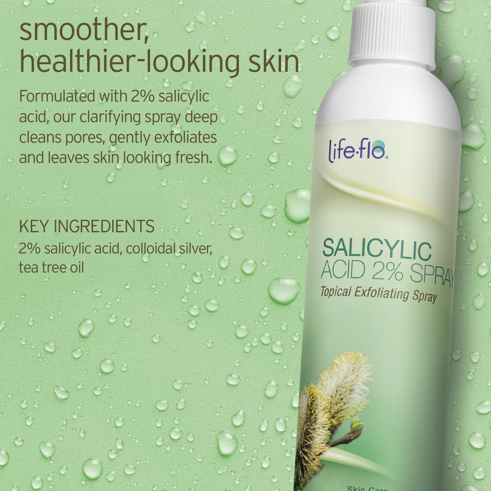 LIFE-FLO brume visage application rapide pour peau éclaircie et nette.