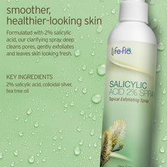 LIFE-FLO brume visage application rapide pour peau éclaircie et nette.