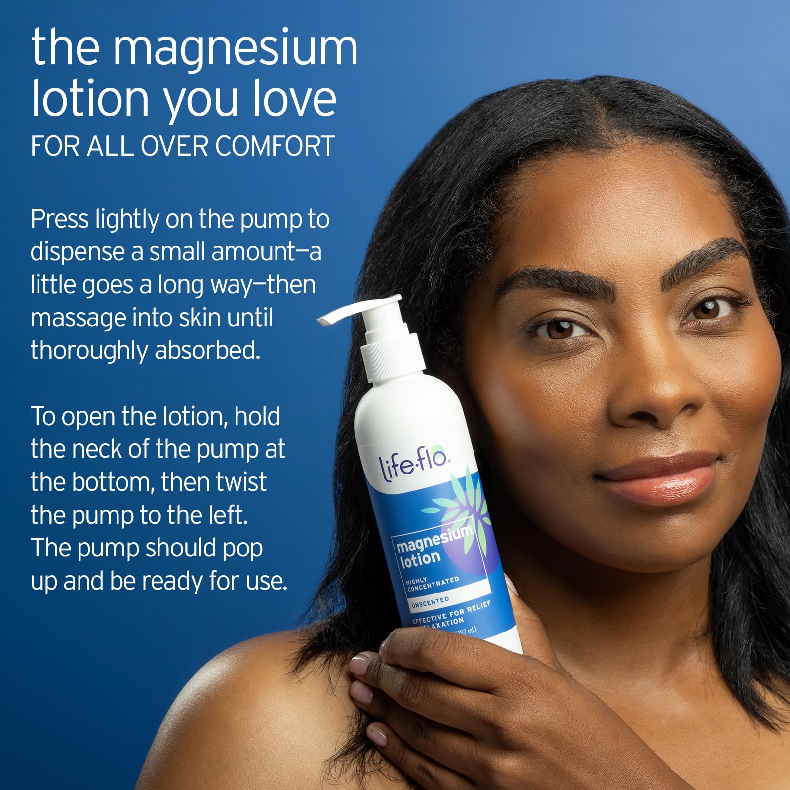 LIFE-FLO Lotion Magnésium : test dermatologique confirmant une peau douce et hypoallergénique.