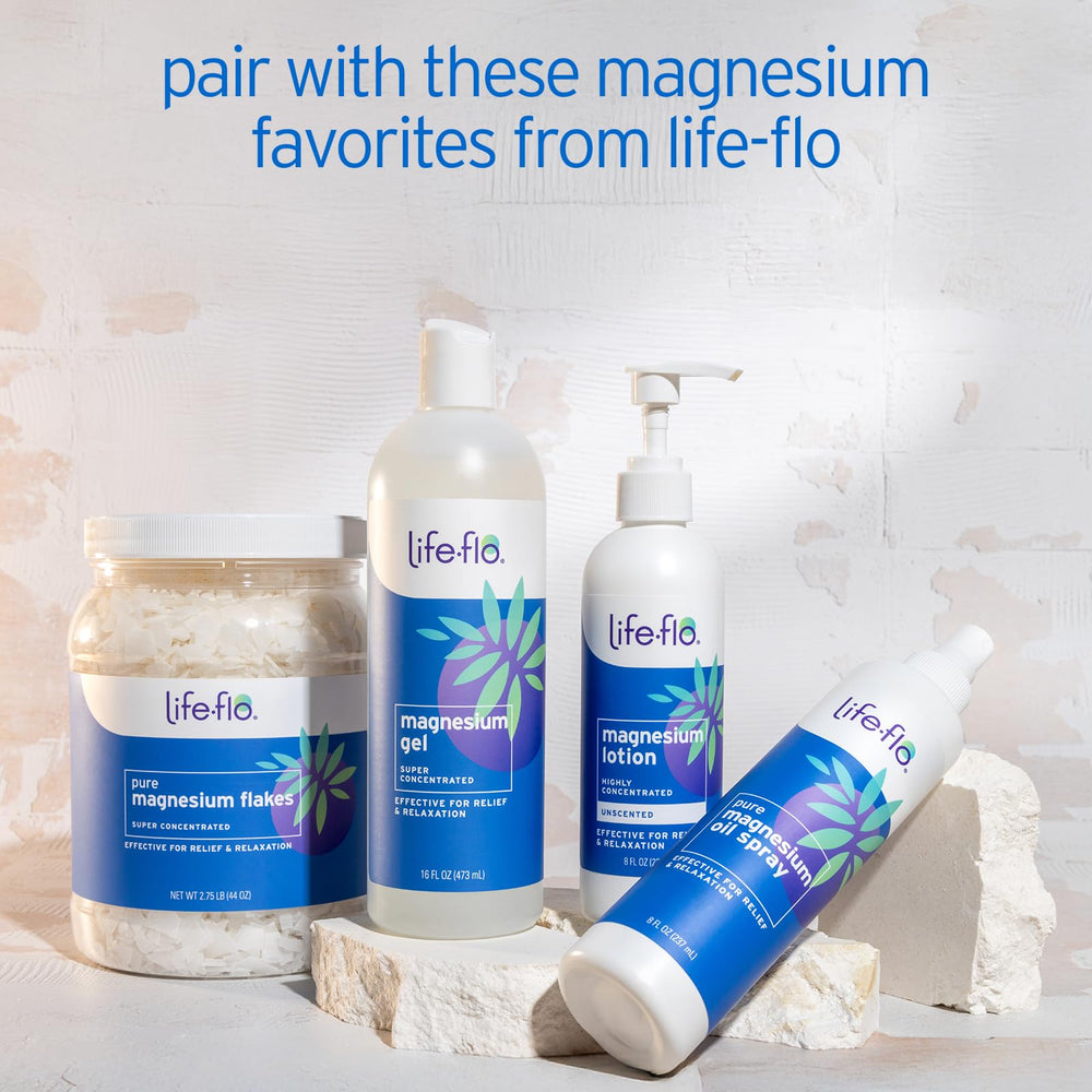 LIFE-FLO Lotion Magnésium : texture légère et absorption rapide.