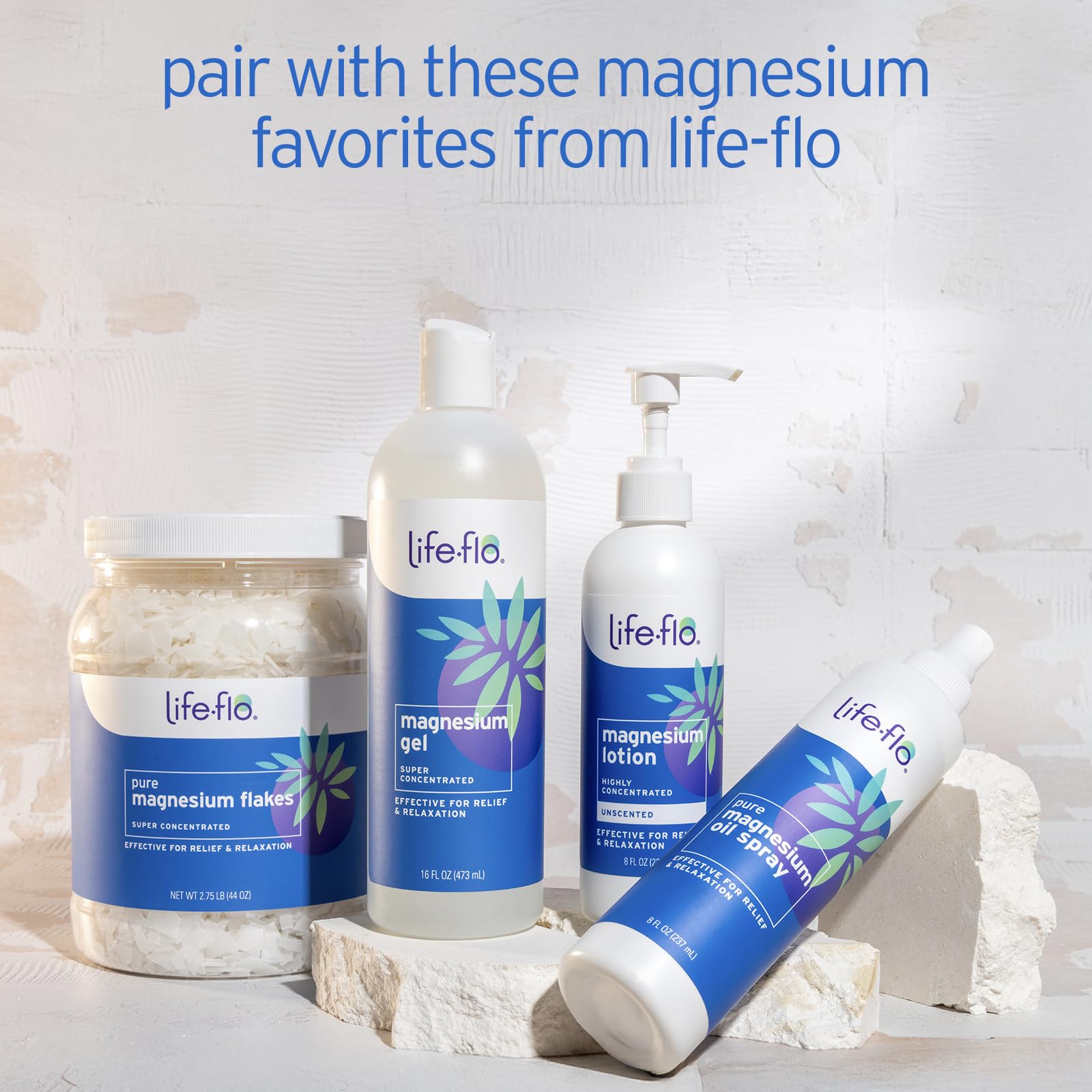 LIFE-FLO Magnesium Lotion : parfum vanille, expérience douce et réconfortante.