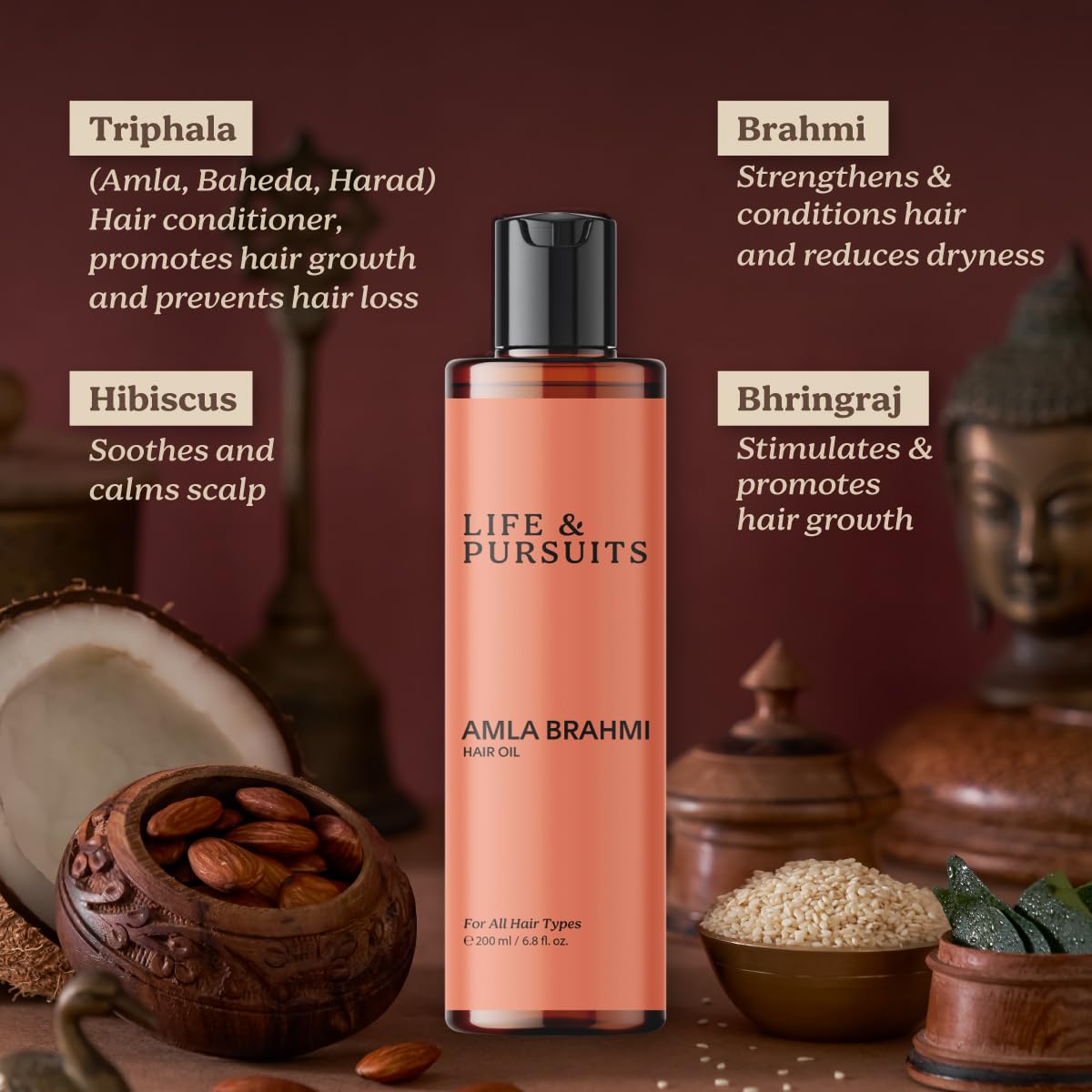 Gouttes Life & Pursuits Amla Brahmi, application précise sur les longueurs.