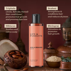 Gouttes Life & Pursuits Amla Brahmi, application précise sur les longueurs.
