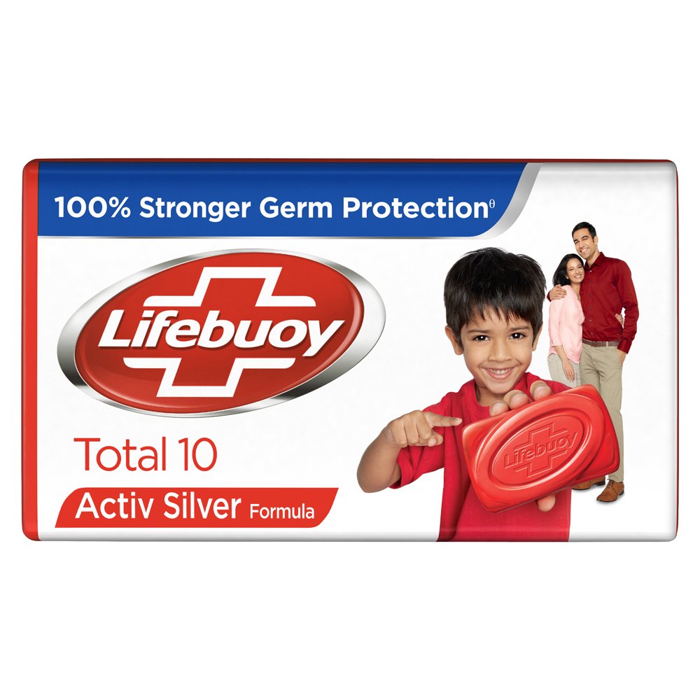 Lifebuoy Total 10 – savon en barre 125 g avec emballage pratique pour la salle de bain