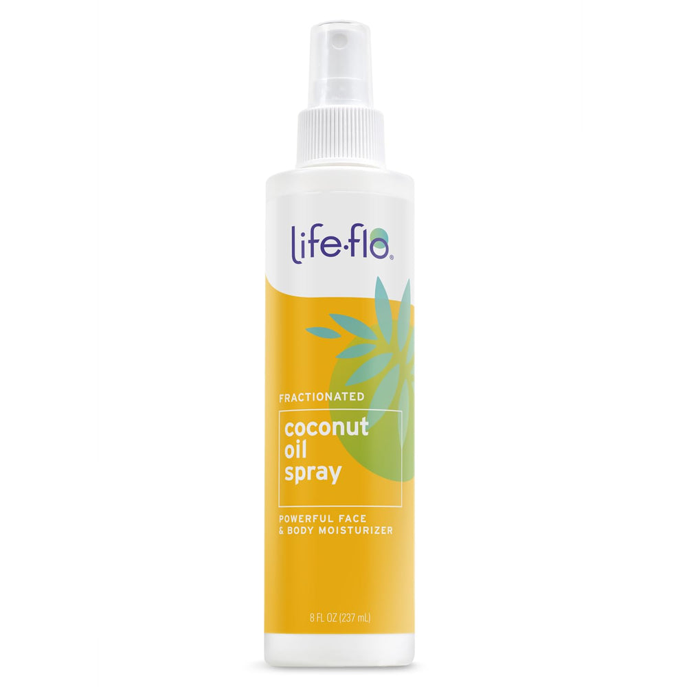 LifeFlo huile coco fractionnee Spray 236ml – texture légère qui pénètre rapidement pour peau et cheveux.