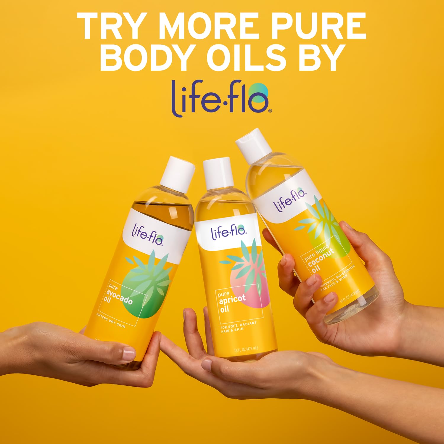 LifeFlo huile coco fractionnee Spray 236ml – non testé sur les animaux et fabriqué en laboratoire certifié.