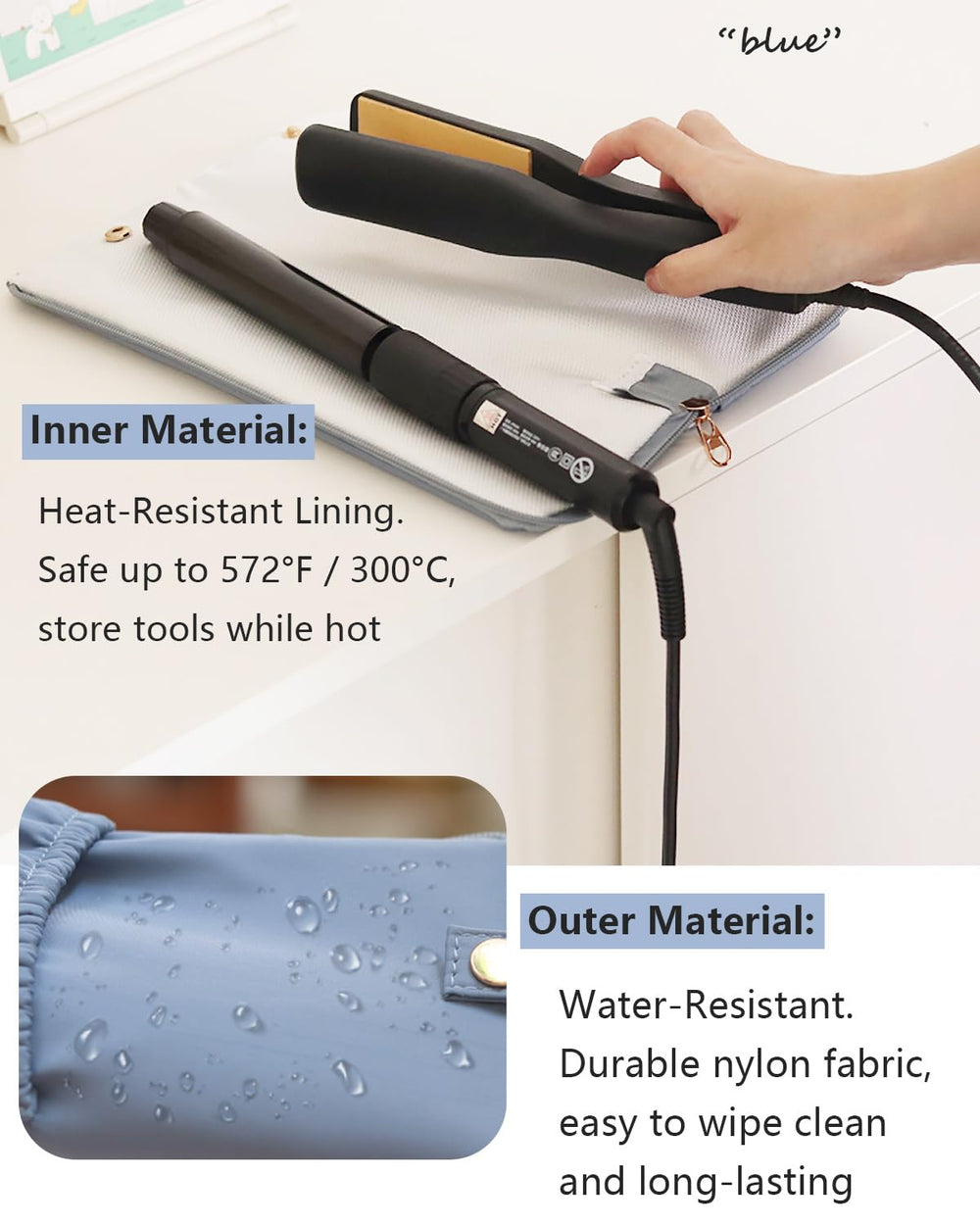 Lifeplus interieur haute chaleur 572°F: protection fiable pour outils chauds.