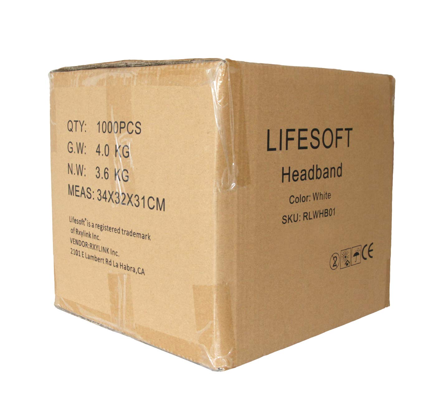 Bandeaux visage LIFESOFT au confort doux, idéal pour spa et maquillage.
