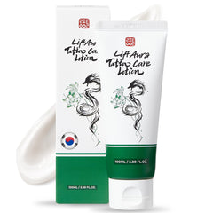LiftAura lotion apres-tatouage en tube, hydratation légère pour peau tatouée et confortable.
