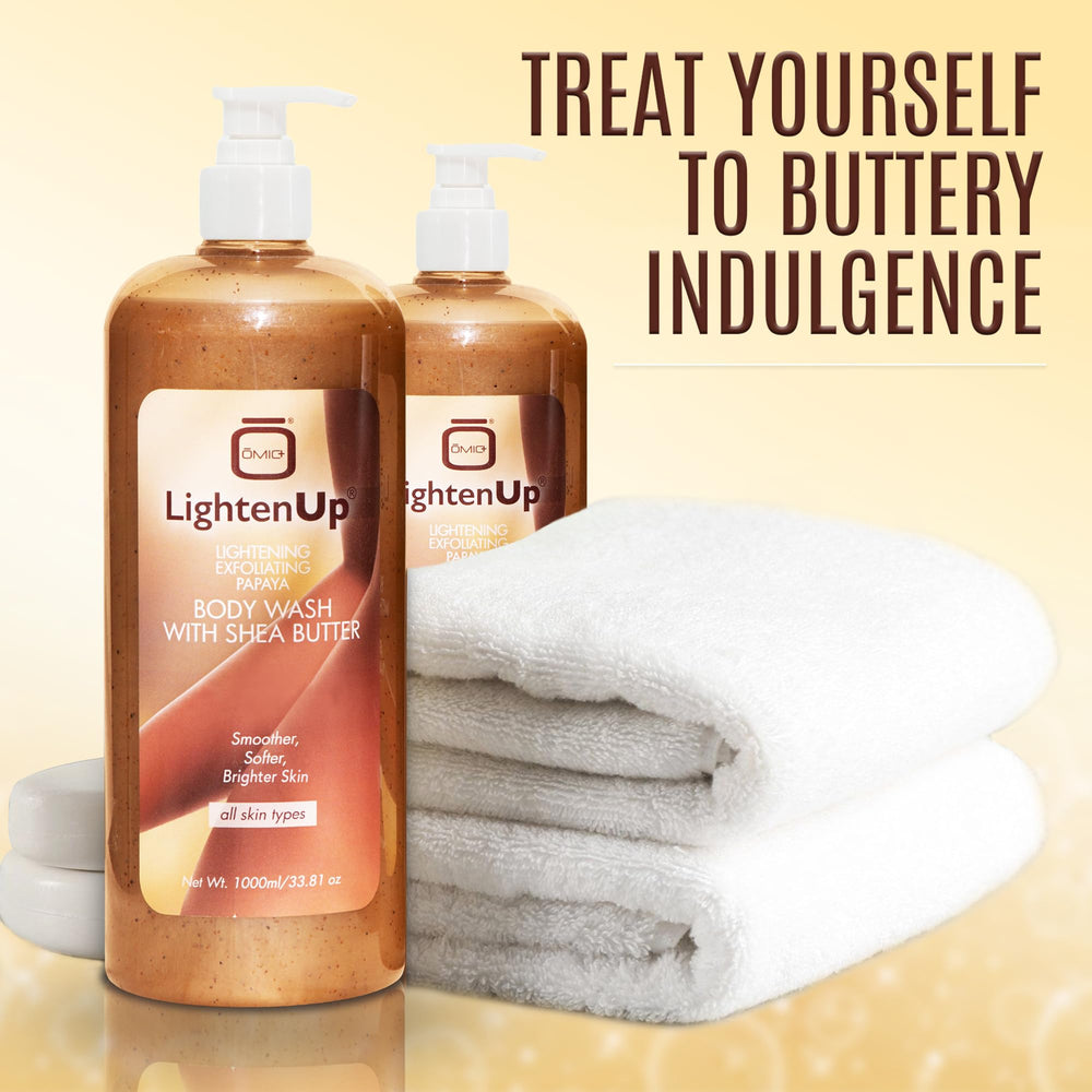 LightenUp OMIC, format 1000 ml pratique pour une routine durable.