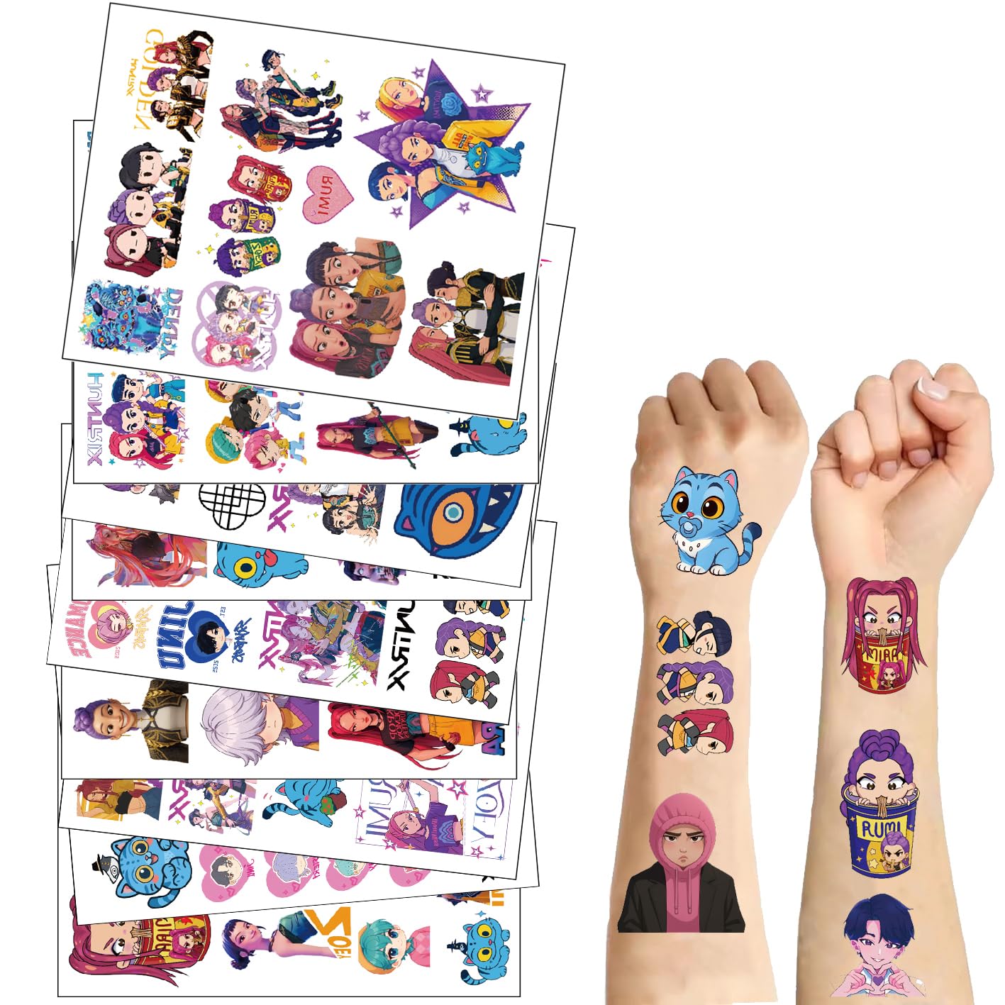 LightningStickers Demon Hunters tatouages de haute qualité et durables pour fête