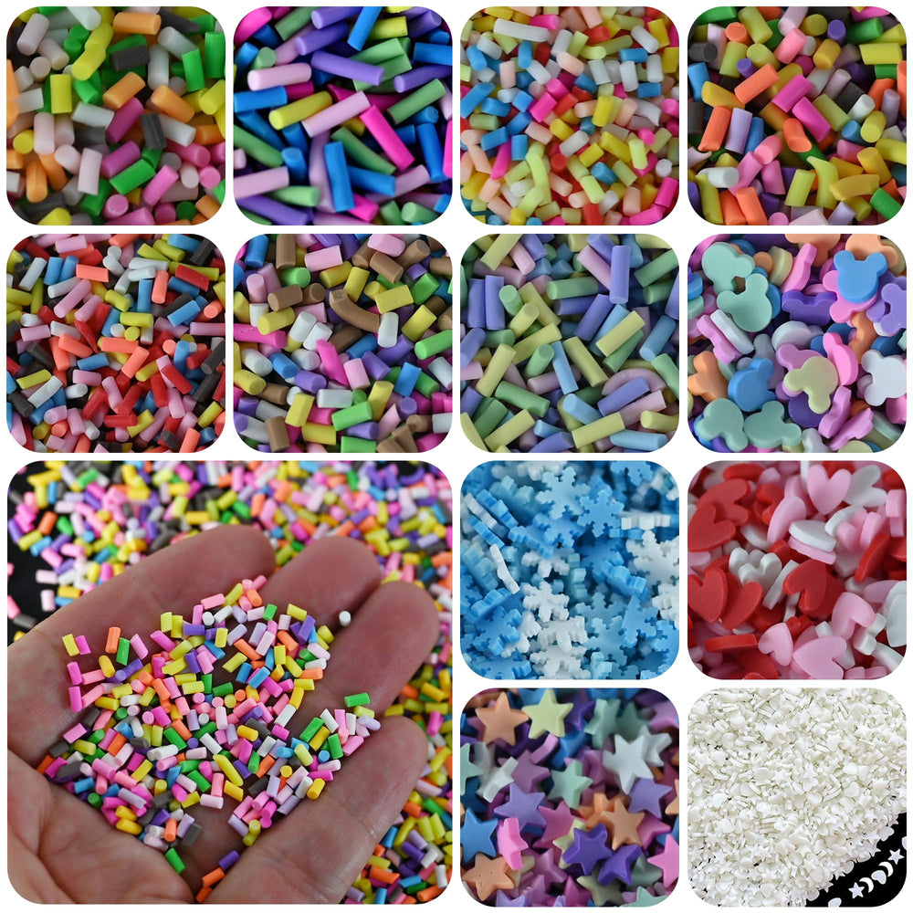 LIKETURE Sprinkles figurines imitation, parfait pour embellir décorations variées et projets faits maison.