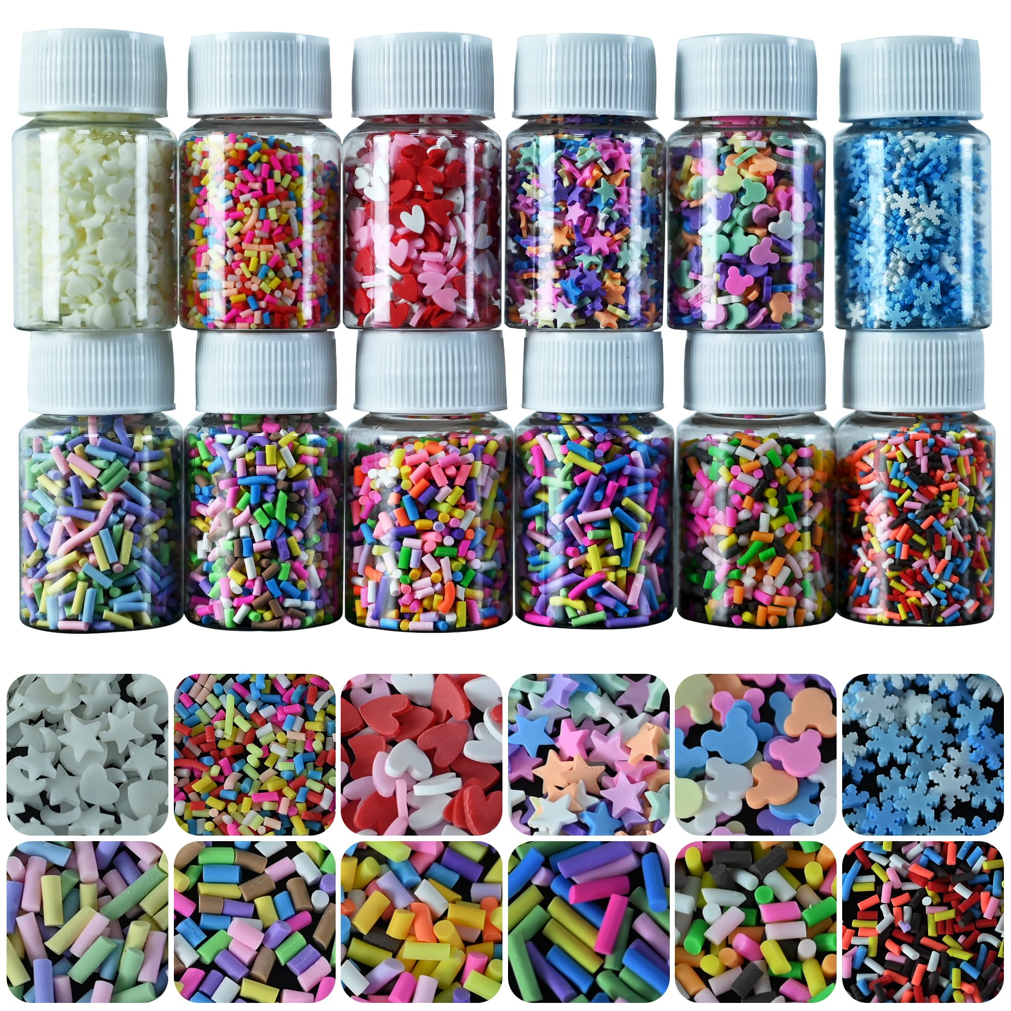 LIKETURE Sprinkles lune, étoile et cœur, idéal pour personnaliser vos décorations.