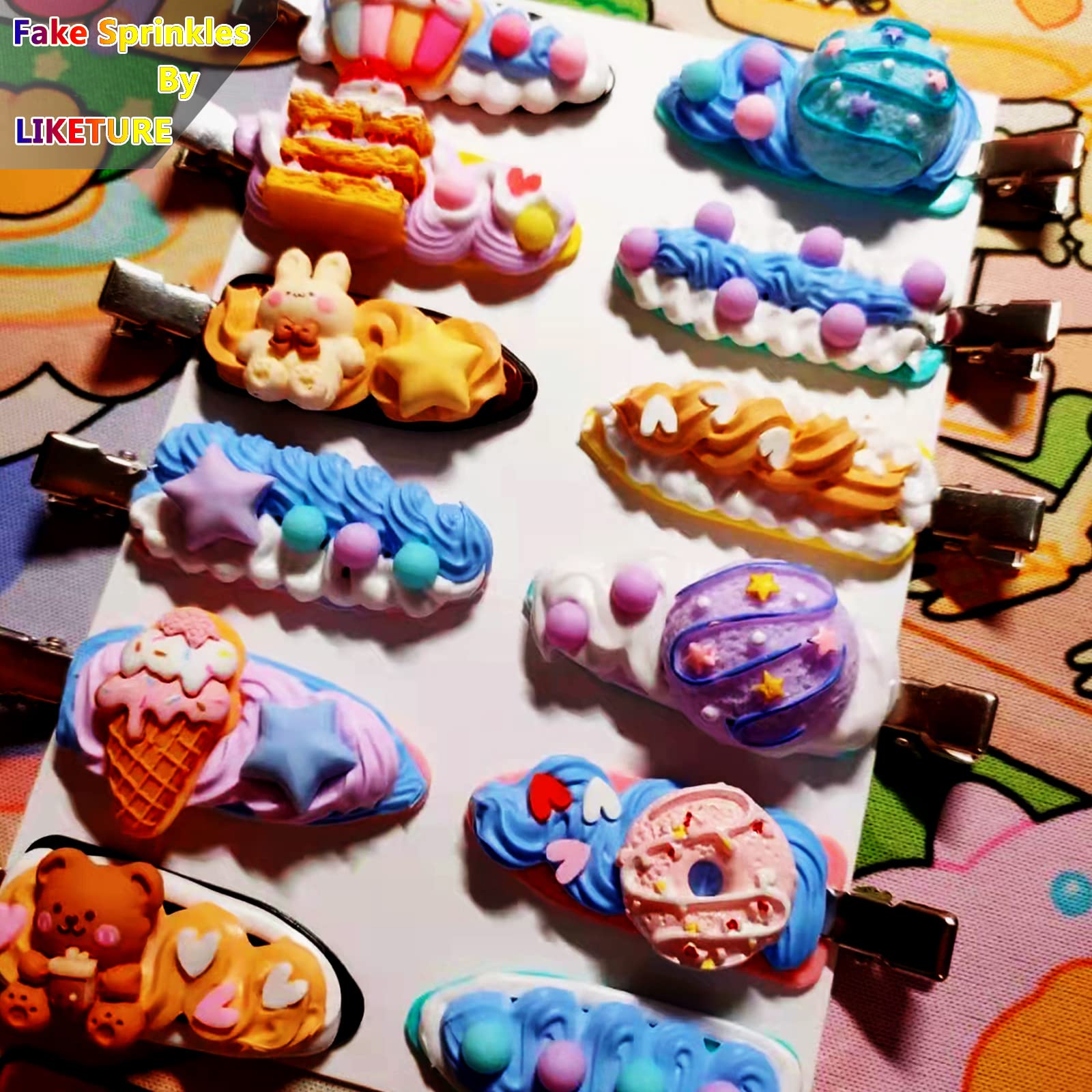 LIKETURE Sprinkles usage résine, parfait pour des incrustations décoratives et personnalisations.