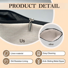 Intérieur doublé imperméable du sac Likjad protège vos cosmétiques.