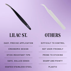 Lilac St embouts emoussees securite cils: securite accrue lors de l’application.