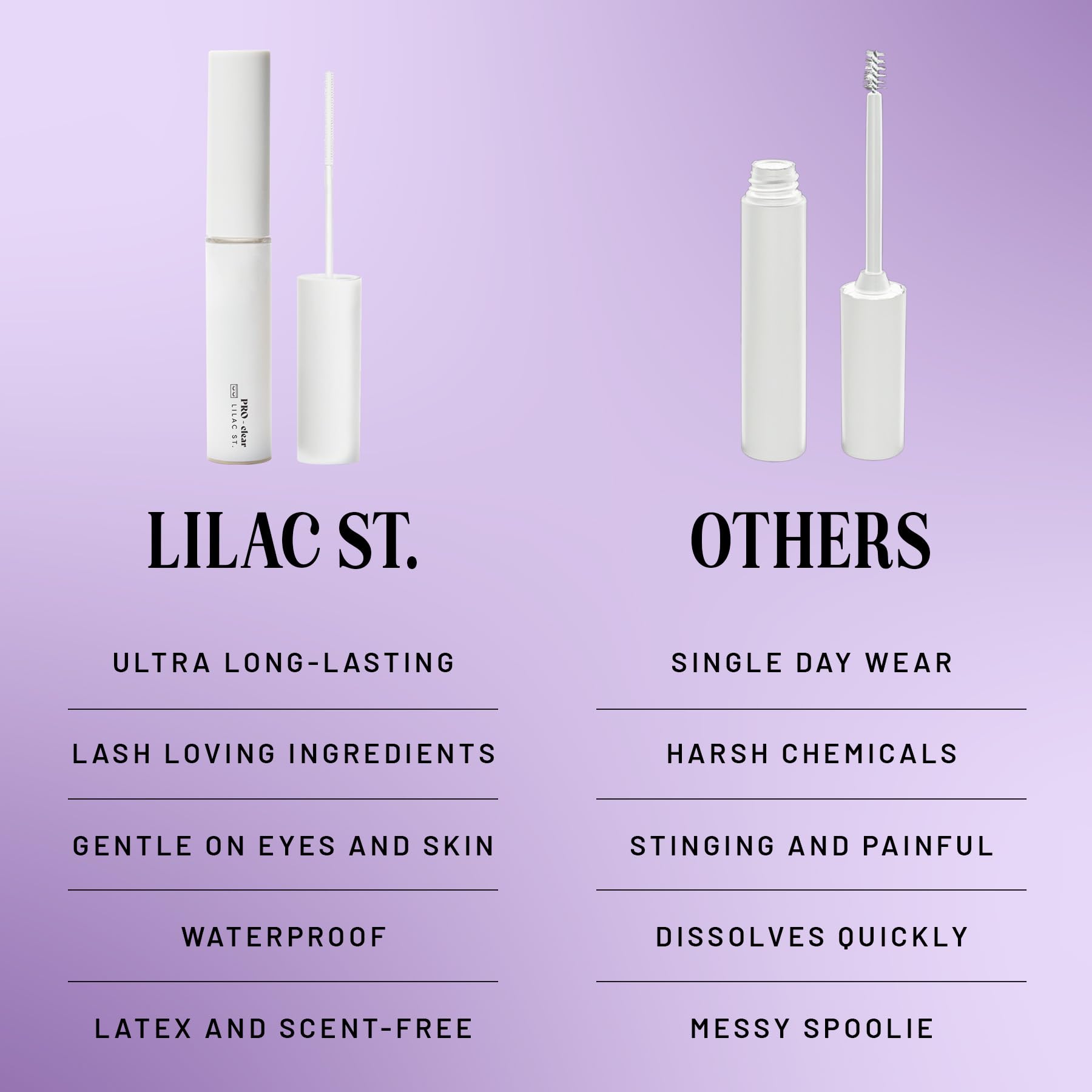 Lilac St Eternal Bond Clear – flexibilité et confort sans sensation rigide.
