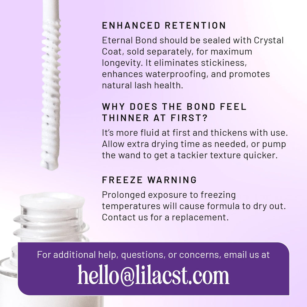 Lilac St Eternal Bond Clear – séchage rapide pour un fini net.