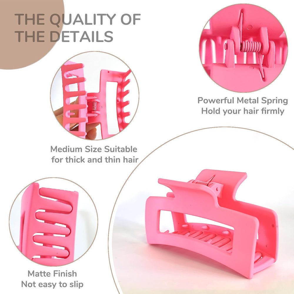 Coffret cadeau Liliebe rose avec 6 pinces, idée cadeau coiffure.