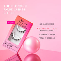 Cils Lilly Lashes 3D, activation par chaleur du corps pour une allure naturelle.