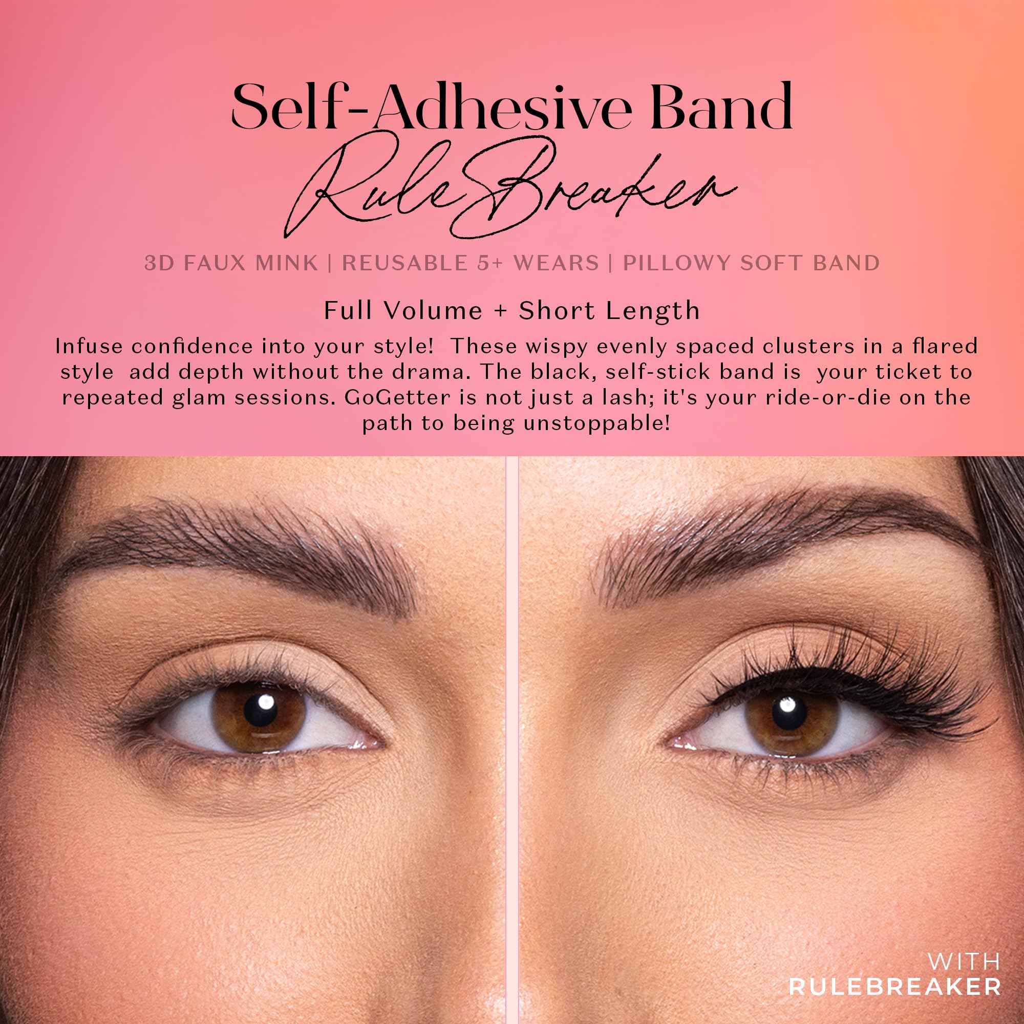 Cils Lilly Lashes 3D, application rapide sans colle nécessaire.