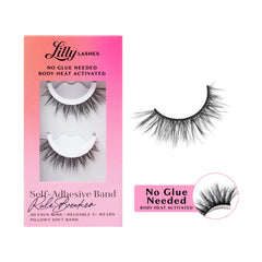 Cils Lilly Lashes 3D auto-adhésifs en bande, pose rapide et propre.