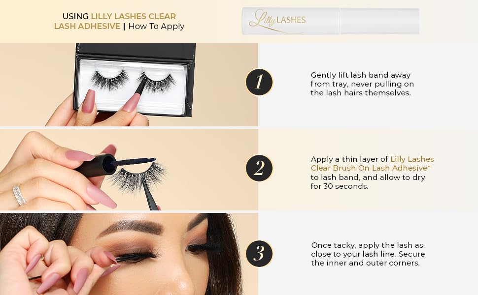 Lilly Lashes 3D Miami avec longueur dramatique pour un regard intense.