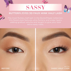 Butterfl'eyes Lilly Lashes demi-cils – application rapide et sans effort.
