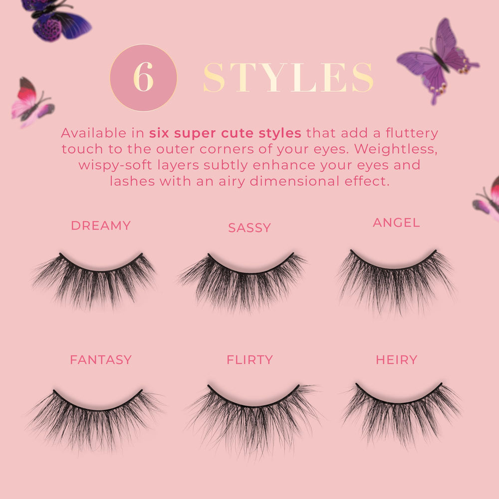 Butterfl'eyes Lilly Lashes réutilisables jusqu’à 20 fois pour un look durable.