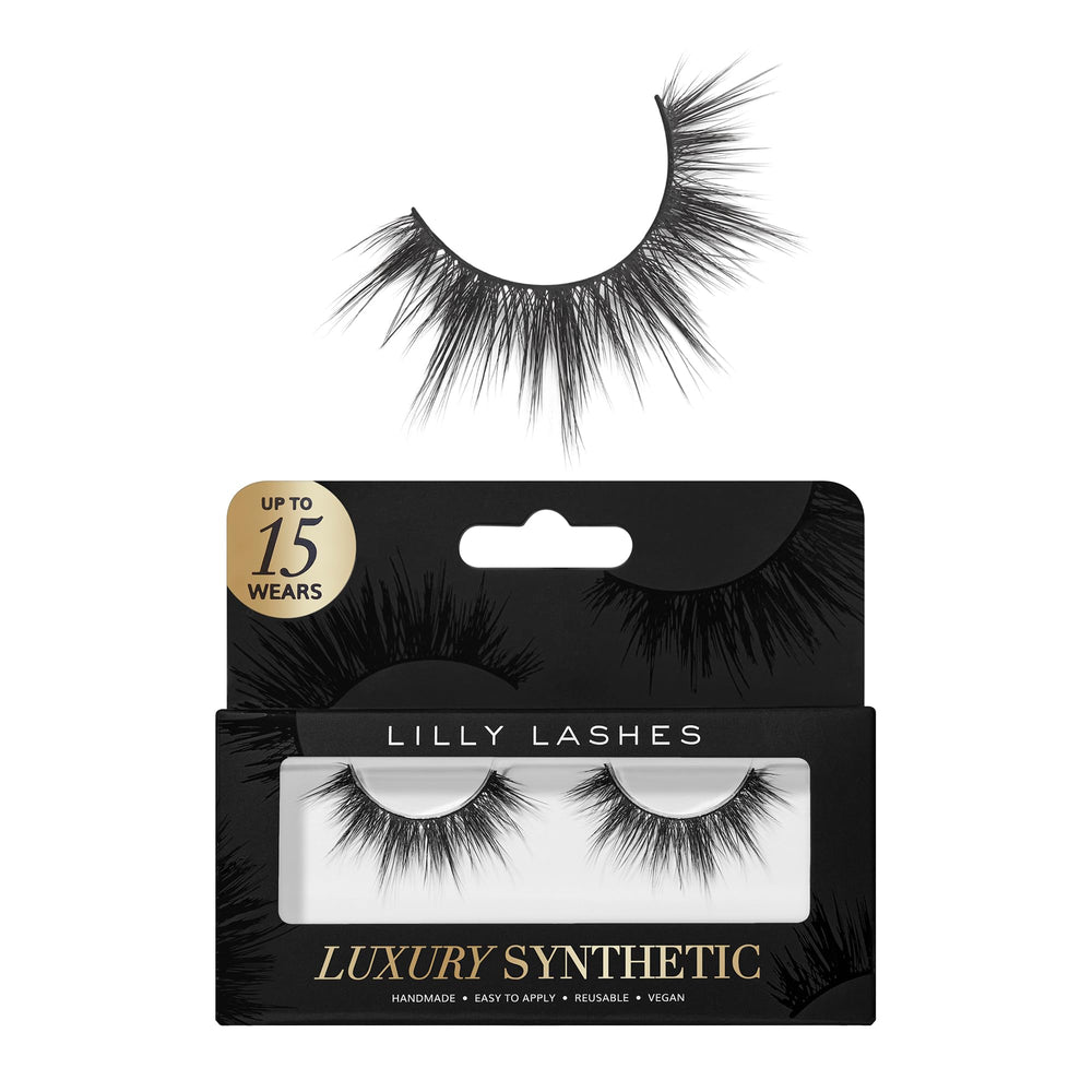 Cils Lilly Lashes Luxe synthétiques, longueur 13 mm pour un regard naturel et élégant.
