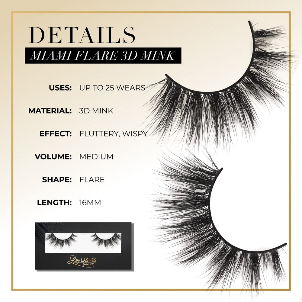 Lilly Lashes Miami Flare Application Facile Cils : étape de pose guidée et flexible.