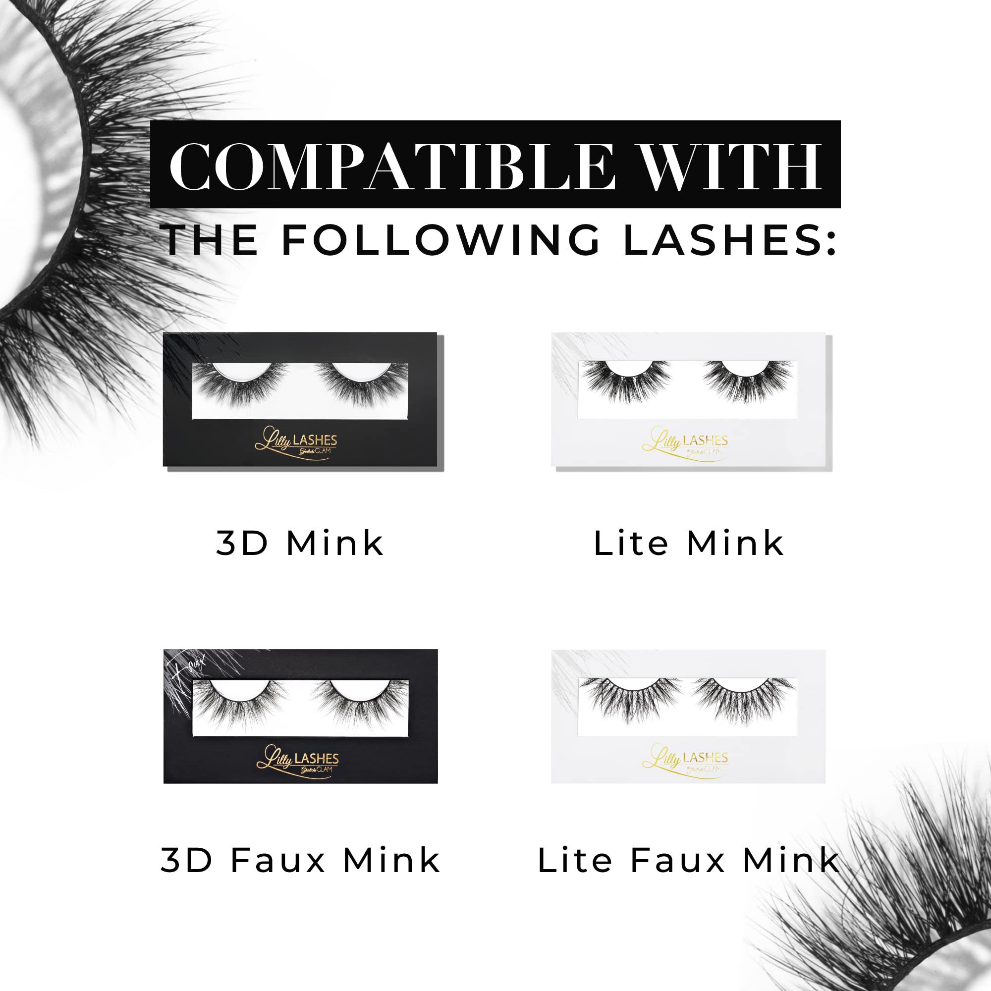 Lilly Lashes Power Liner two-layer dry time demonstrates fast hold.