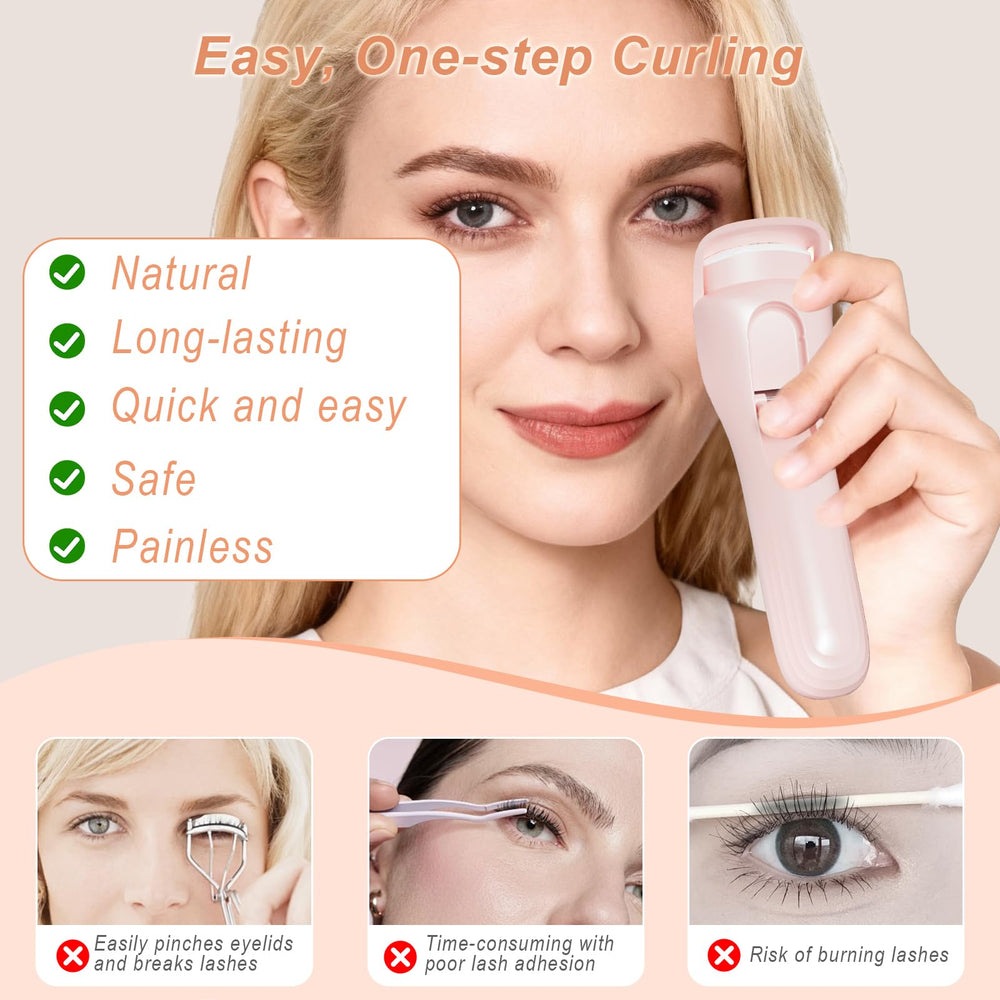 Tampon en silicone sûr: protège les cils et répartit la chaleur.