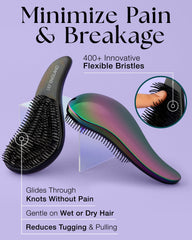 Brosse Lily England pour cheveux raides et naturels sans casse.