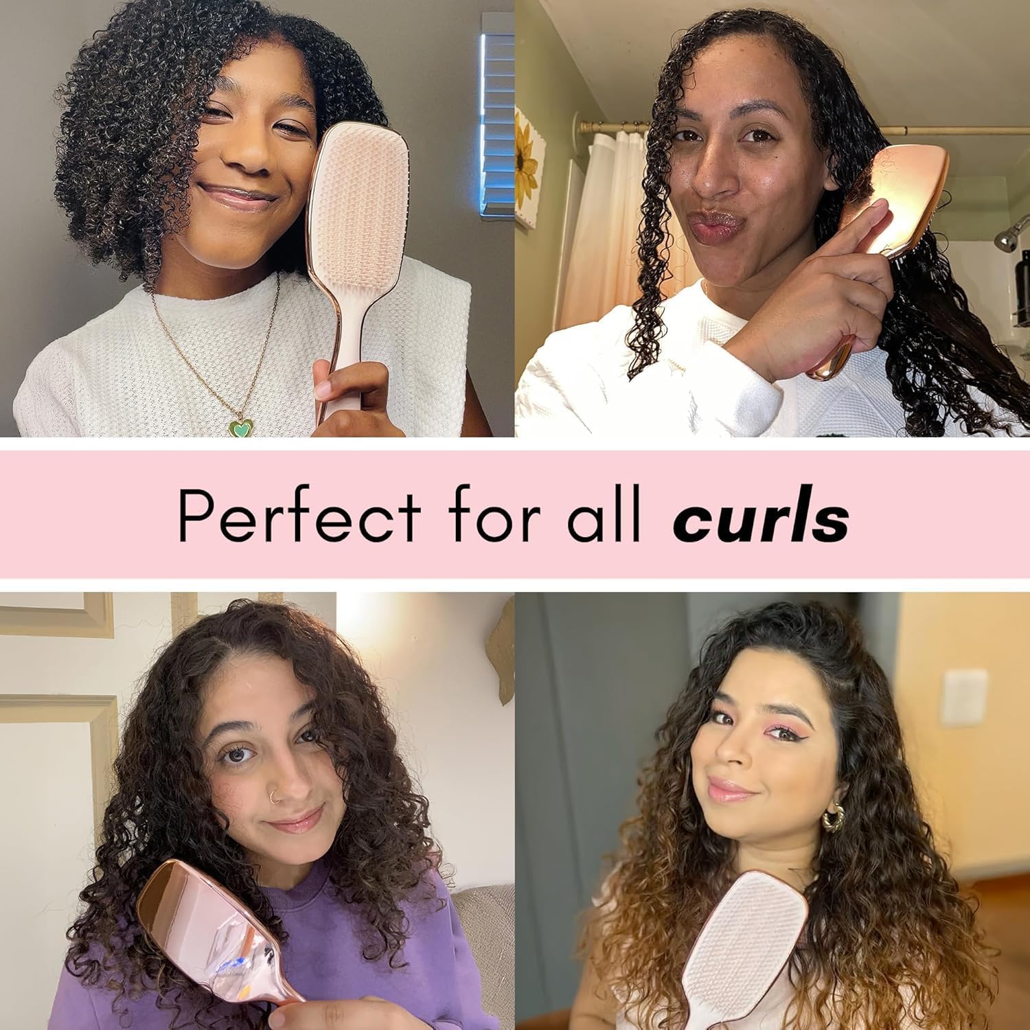 Idéale avec conditionneur pour cheveux bouclés.