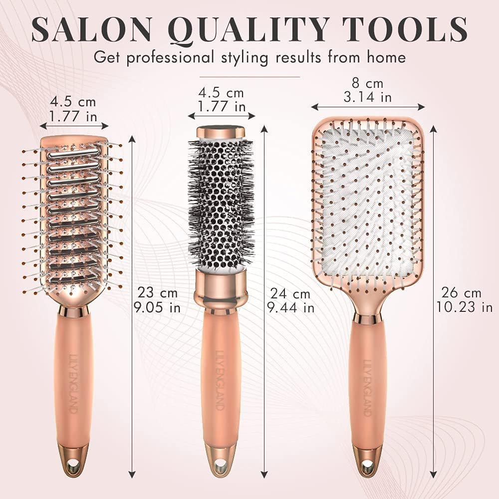 Ensemble complet Lily England – brosses coordonnées pour un style quotidien lumineux.