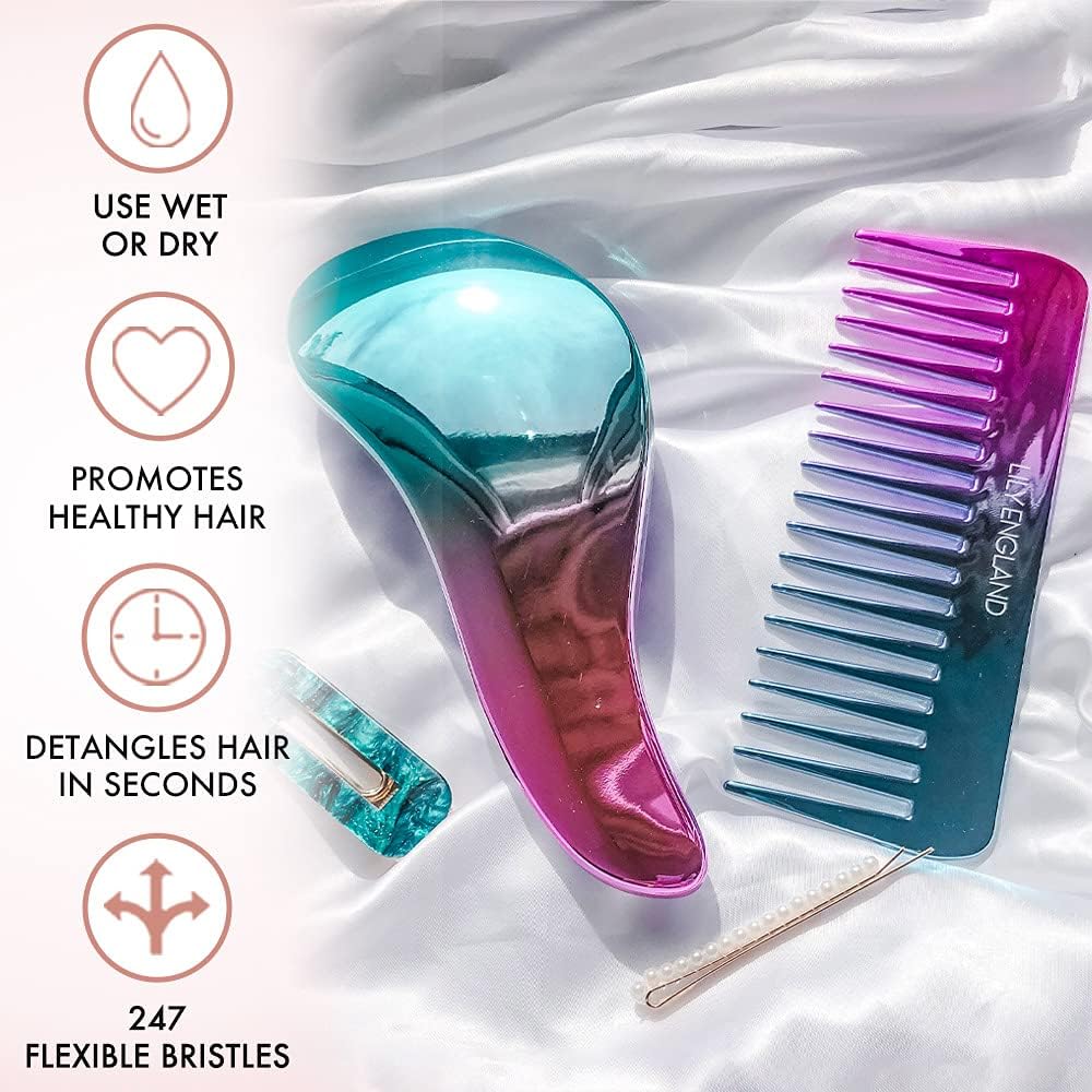 Utilisation rapide du detangler Lily England le matin