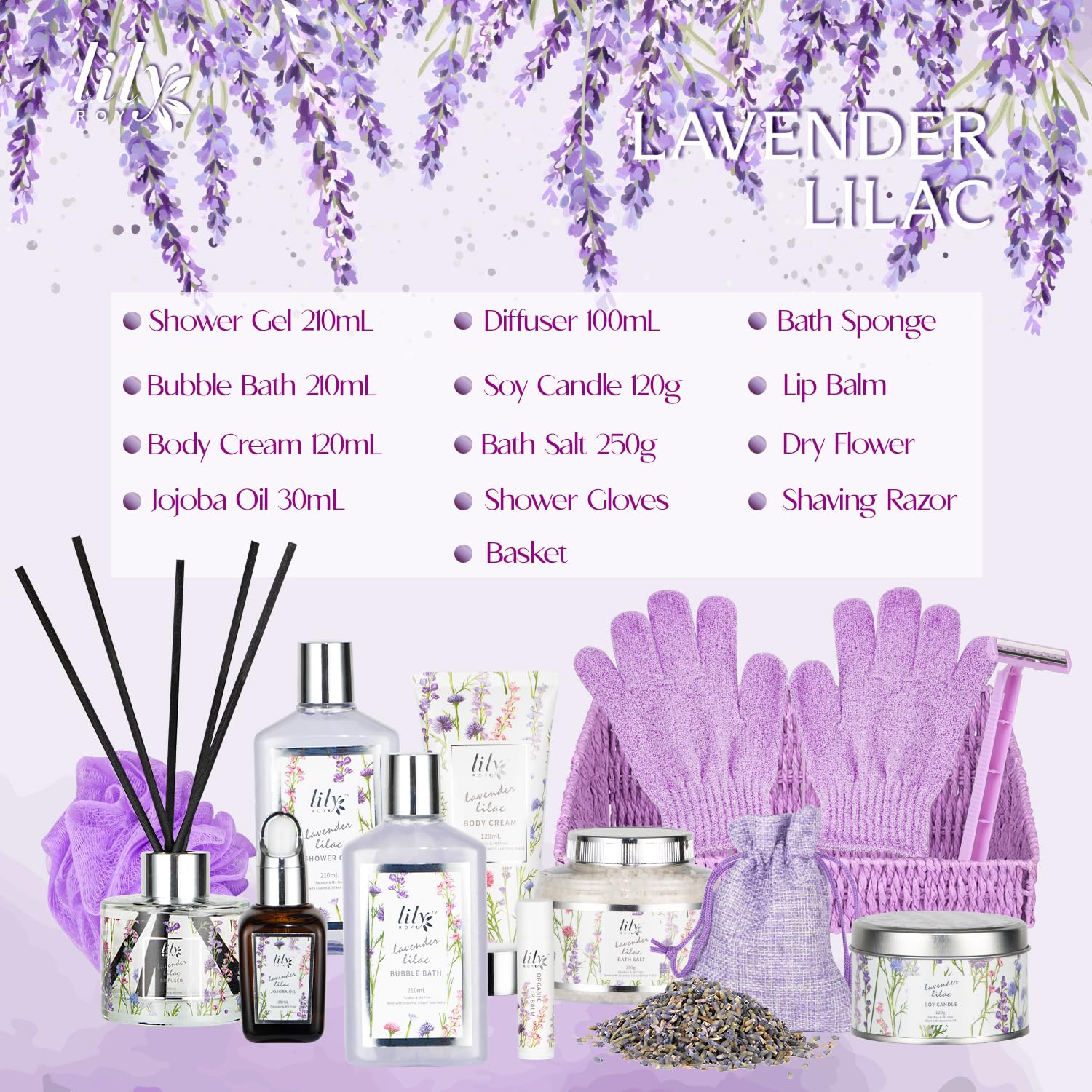 Lily Roy bain-bulle-sans-sulfate: nettoyage doux et respectueux de la peau.