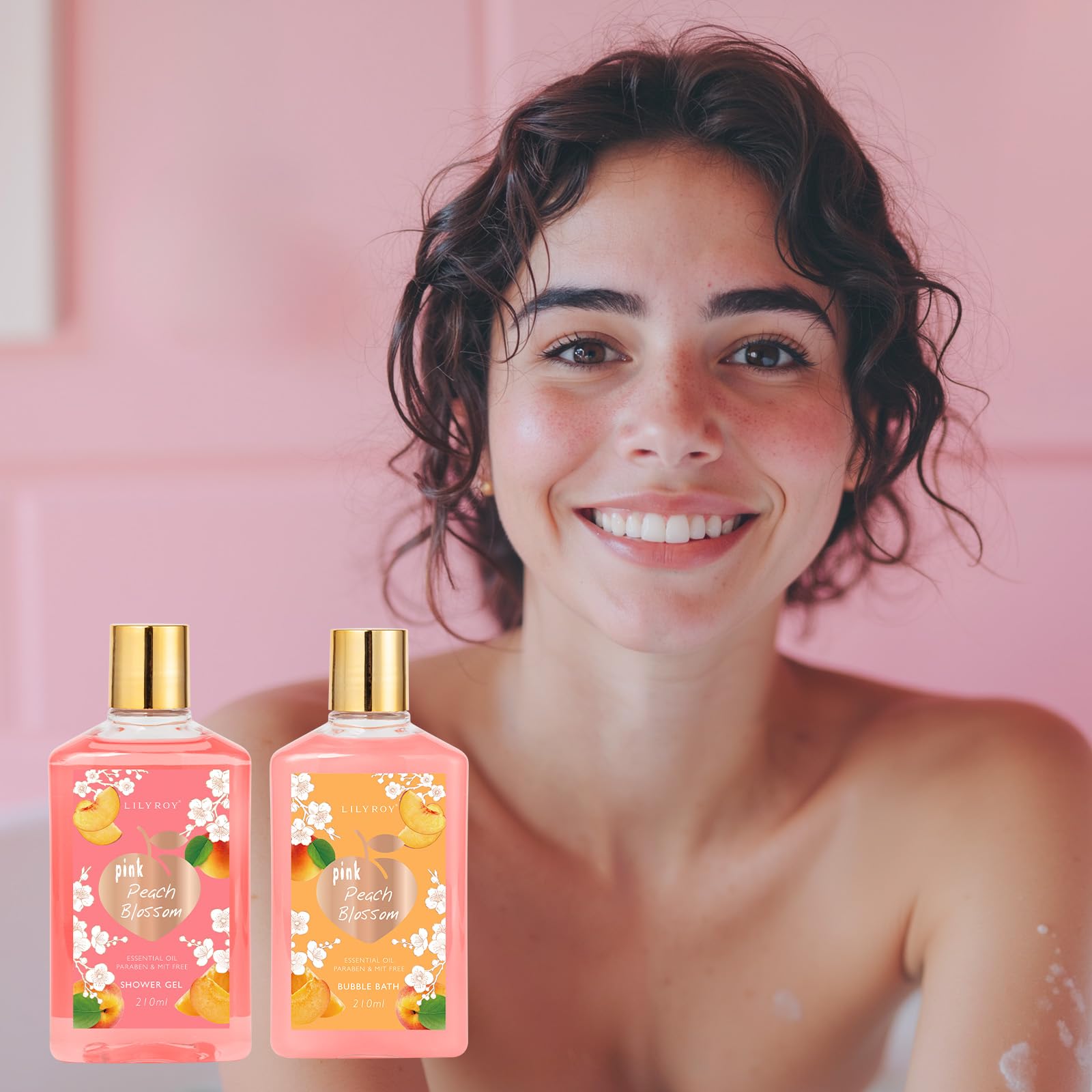 Bain moussant LILY ROY, moment détente crémeux et aromatique.
