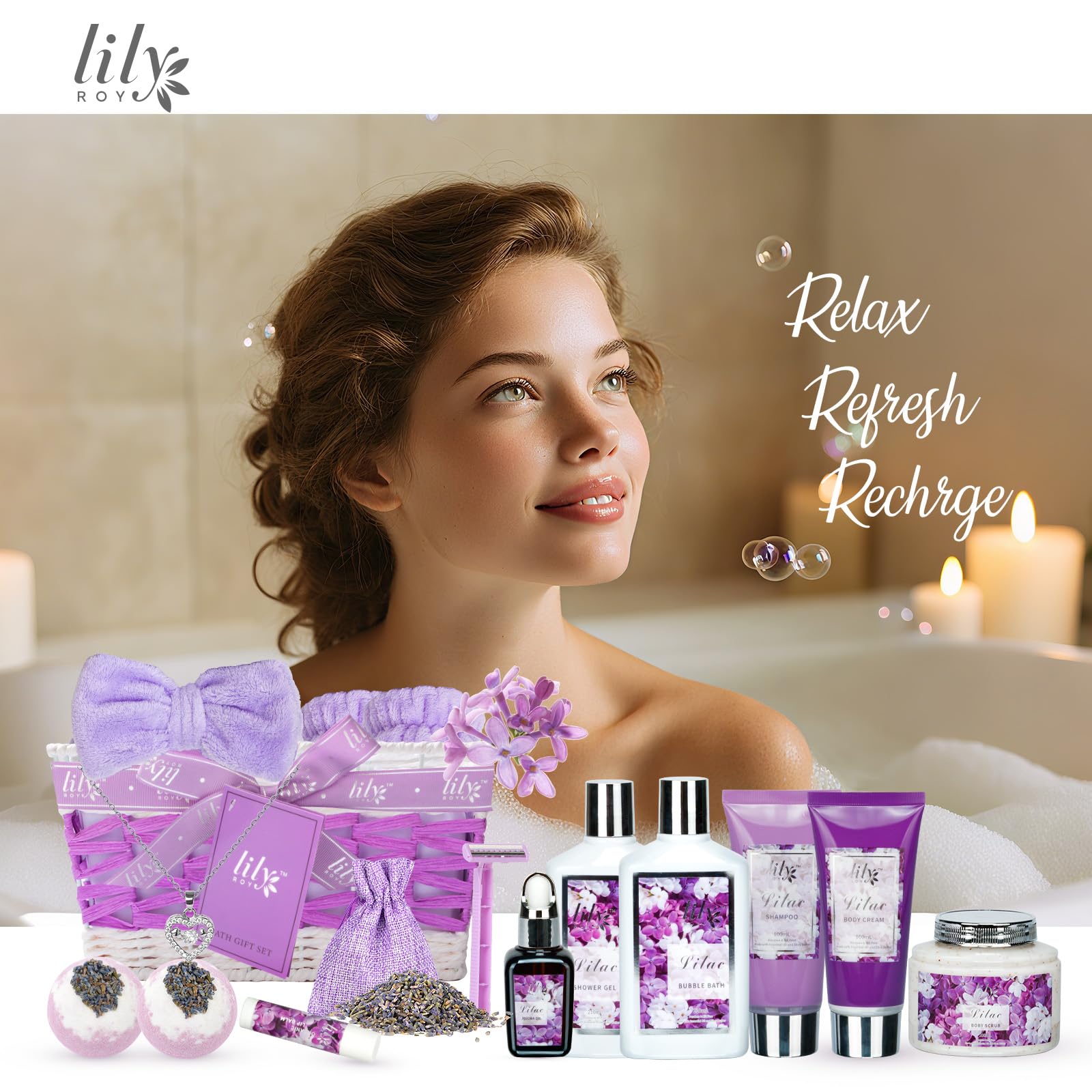 Baume lèvres Lily Roy et bandeau bain complètent le rituel beauté