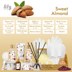 Gel douche amande Lily Roy pour peau douce et hydratée.