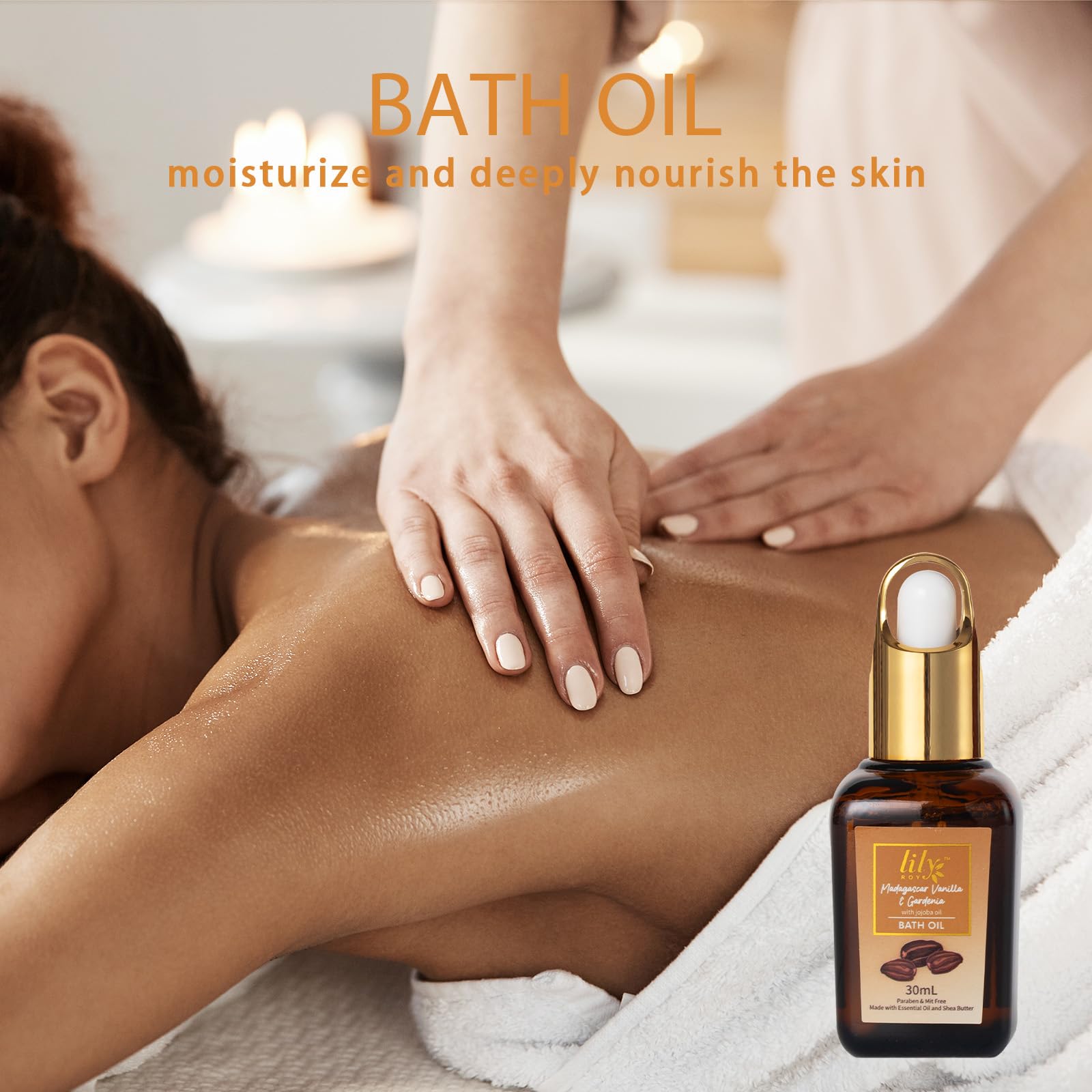 LILY ROY panier cadeau bain et corps – coffret réutilisable pour rangement et décoration