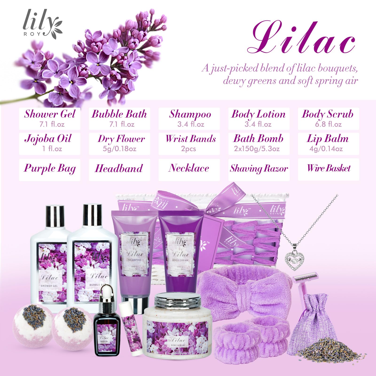 Senteur florale Lilas de Lily Roy crée une ambiance romantique dans la salle de bains