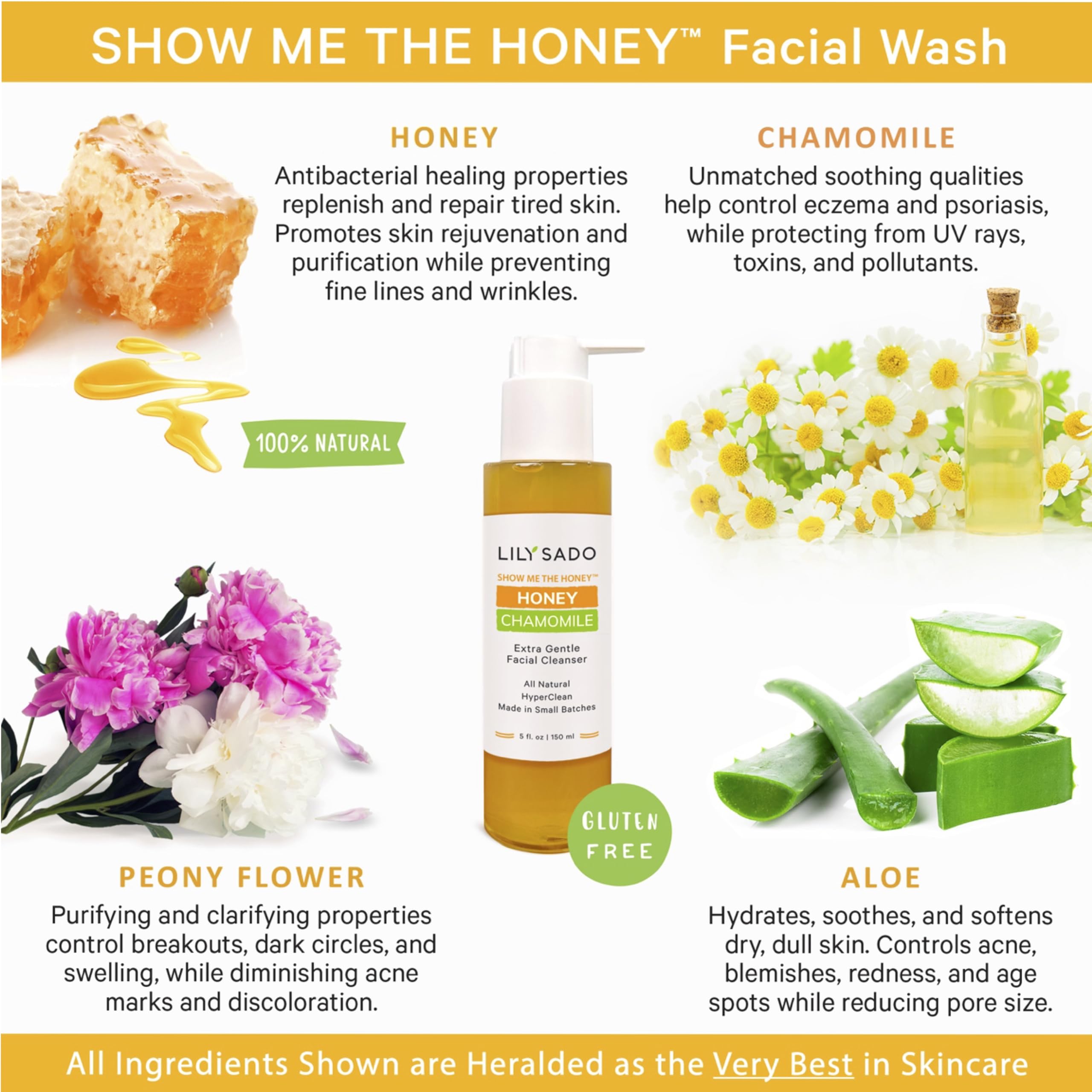 LILY SADO SHOW ME THE HONEY™ – Texture gel légère qui apaise et hydrate.