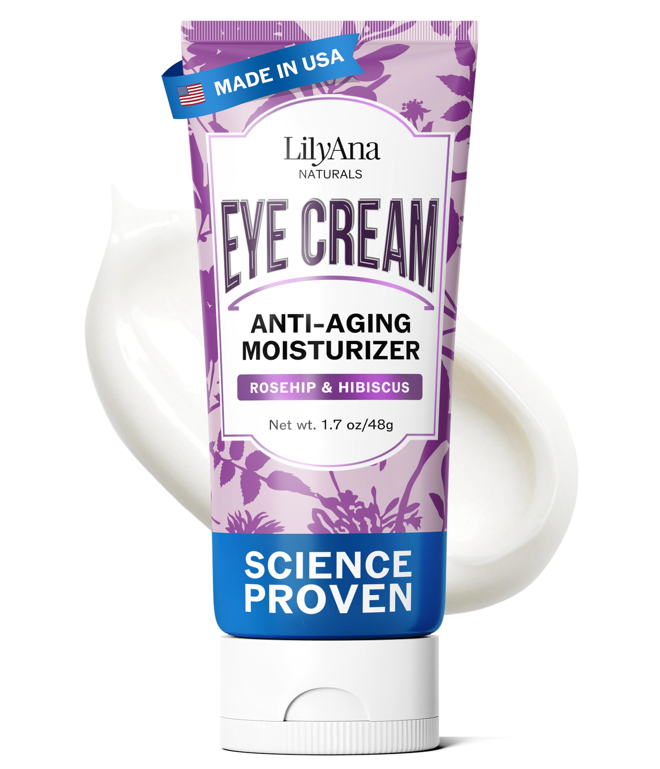 Crème yeux LilyAna pour hydratation profonde et réduction des poches.